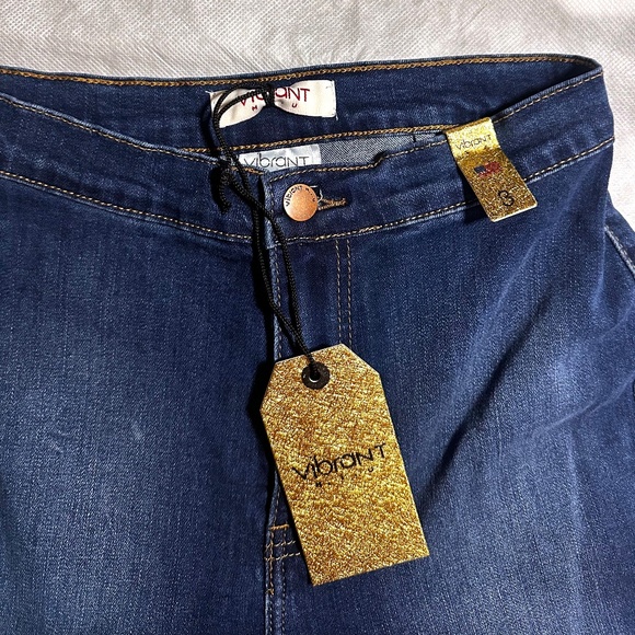 NEW! NWT! Wide Leg Vibrant MIU Jeans - Picture 10 of 12